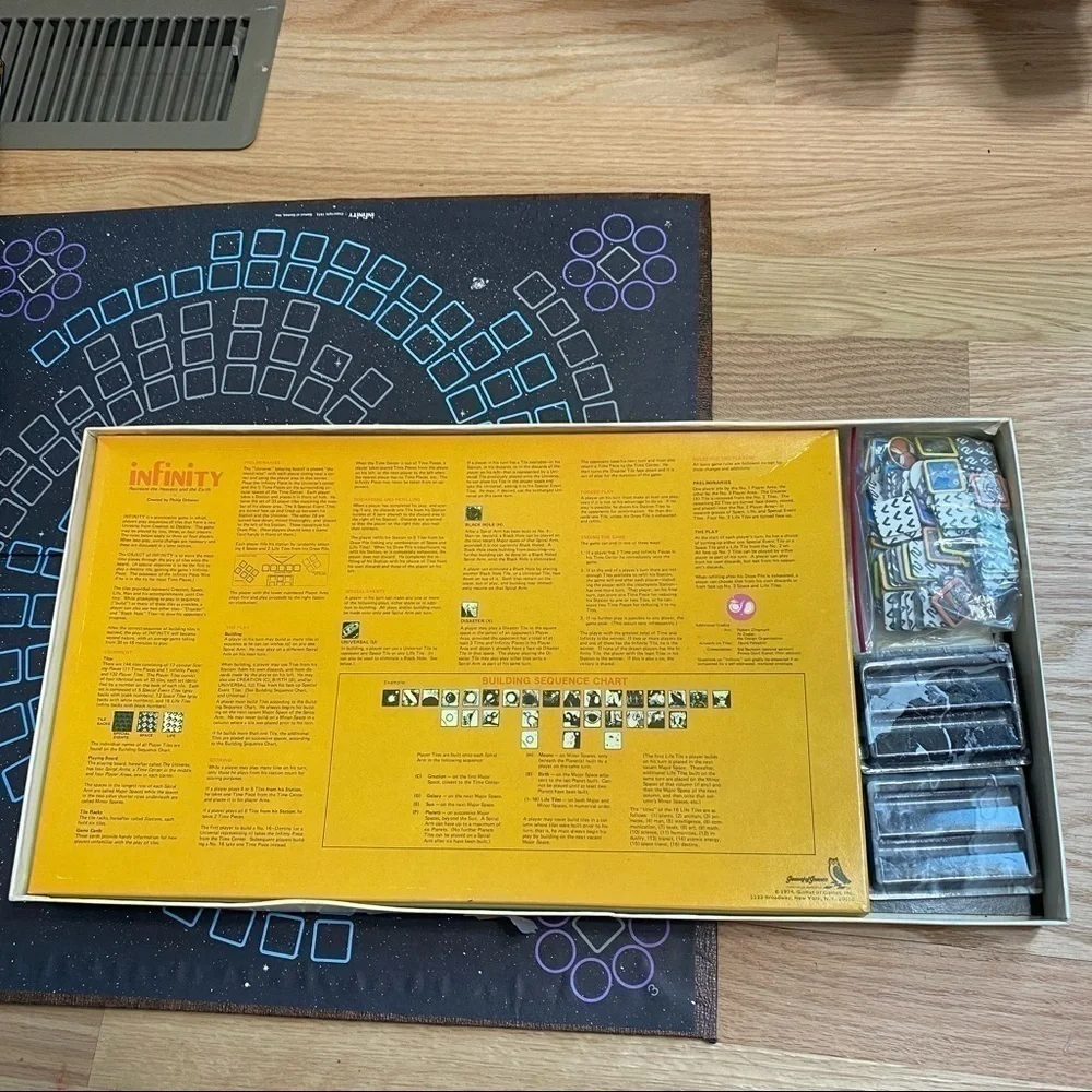Vintage Infinity Board Game Recreate the Heavens and the Earth
